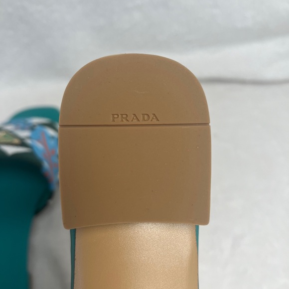PRADA Embroidered Fabric  Slippers - Picture 1 of 5